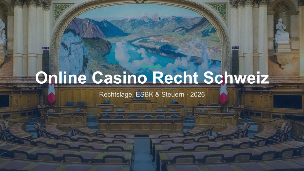 Rechtslage für Online Casinos in der Schweiz