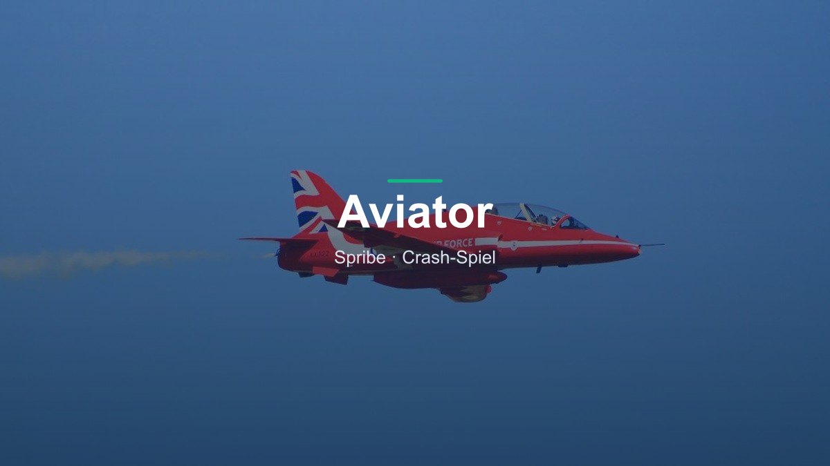 Aviator von Spribe im Online Casino