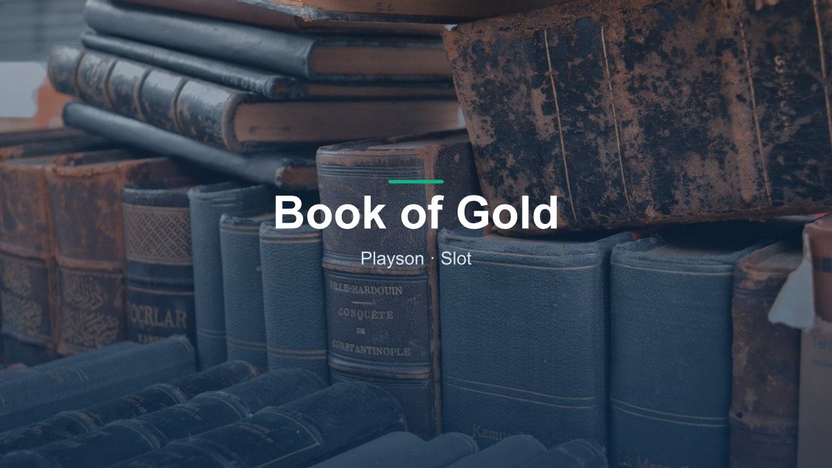 Book of Gold von Playson im Online Casino