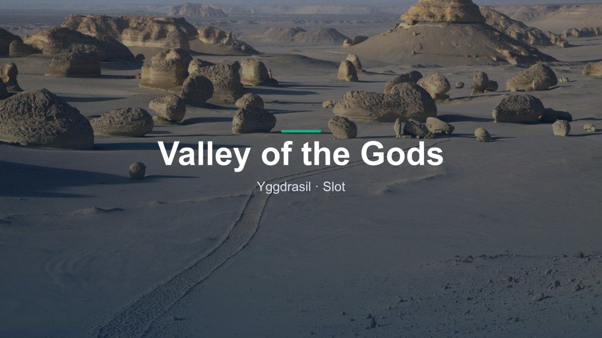 Valley of the Gods von Yggdrasil im Online Casino