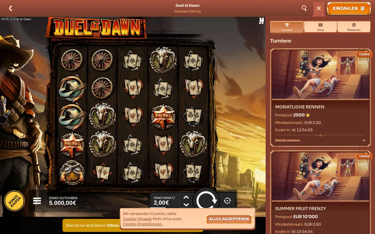 Duel at Dawn — Spielrunde