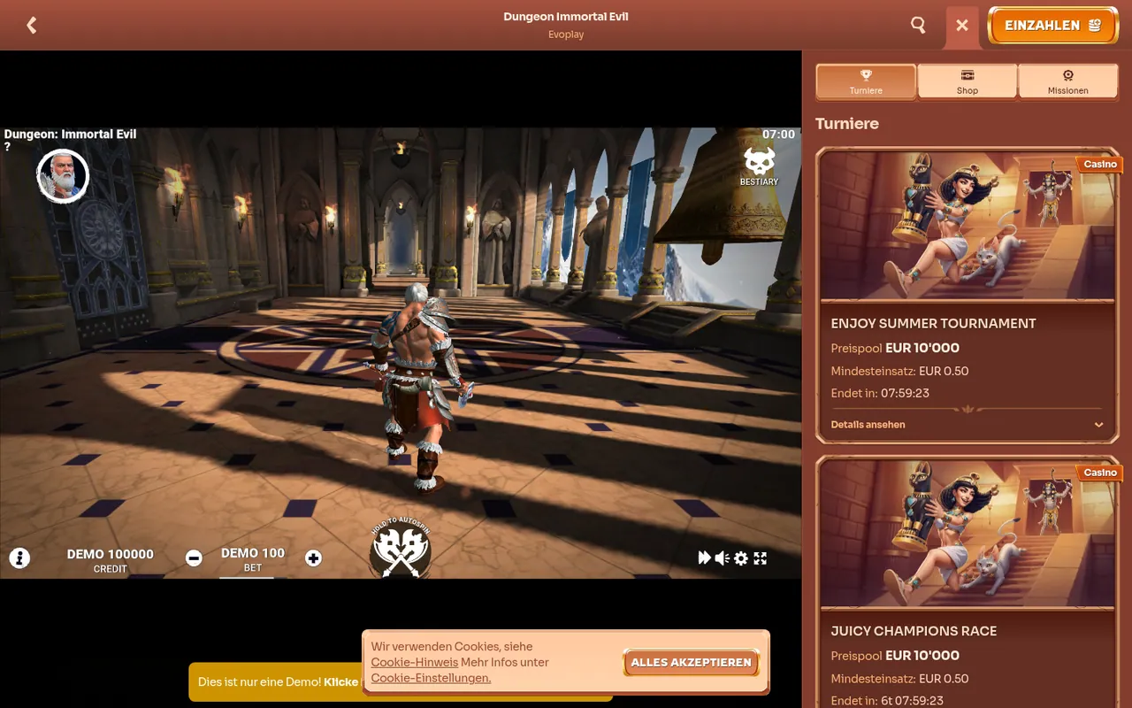 Dungeon: Immortal Evil — Spielrunde