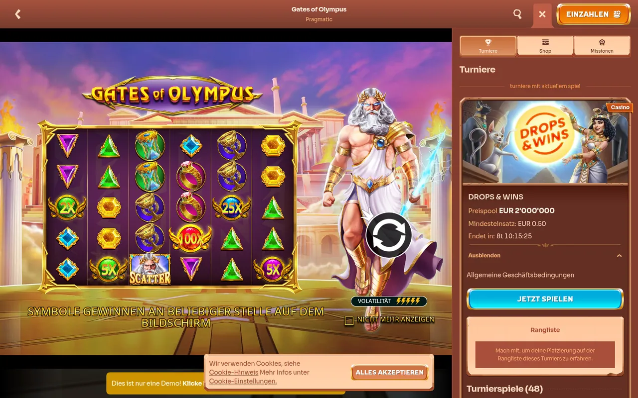 Gates of Olympus — Spielrunde