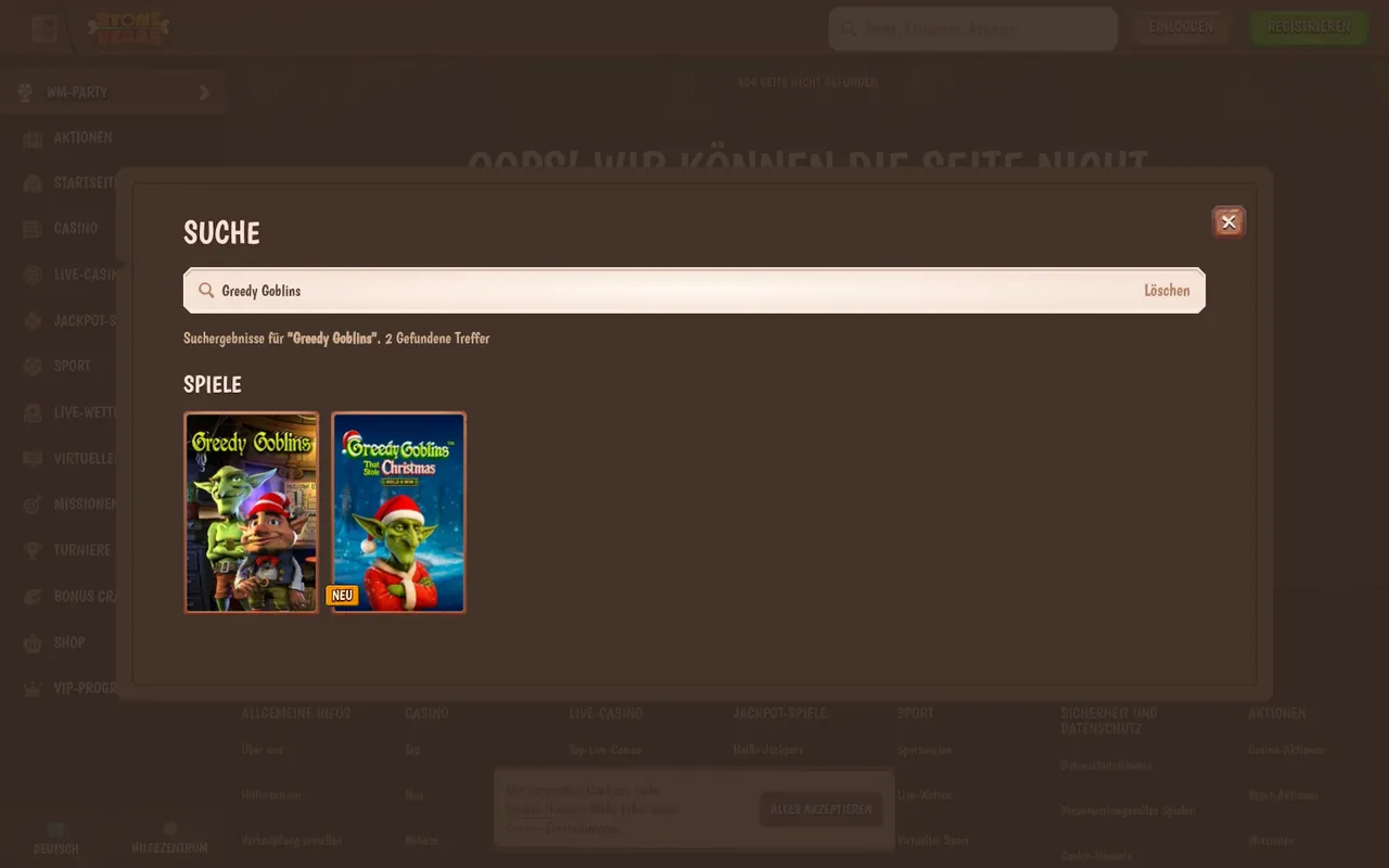 Greedy Goblins That Stole Christmas – Hold & Win — Casino-Lobby