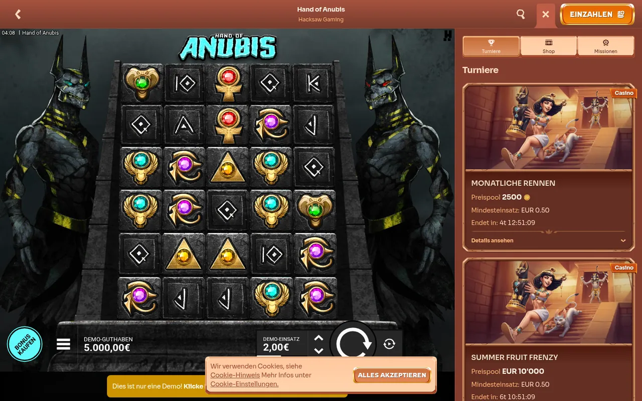 Hand of Anubis — Spielrunde