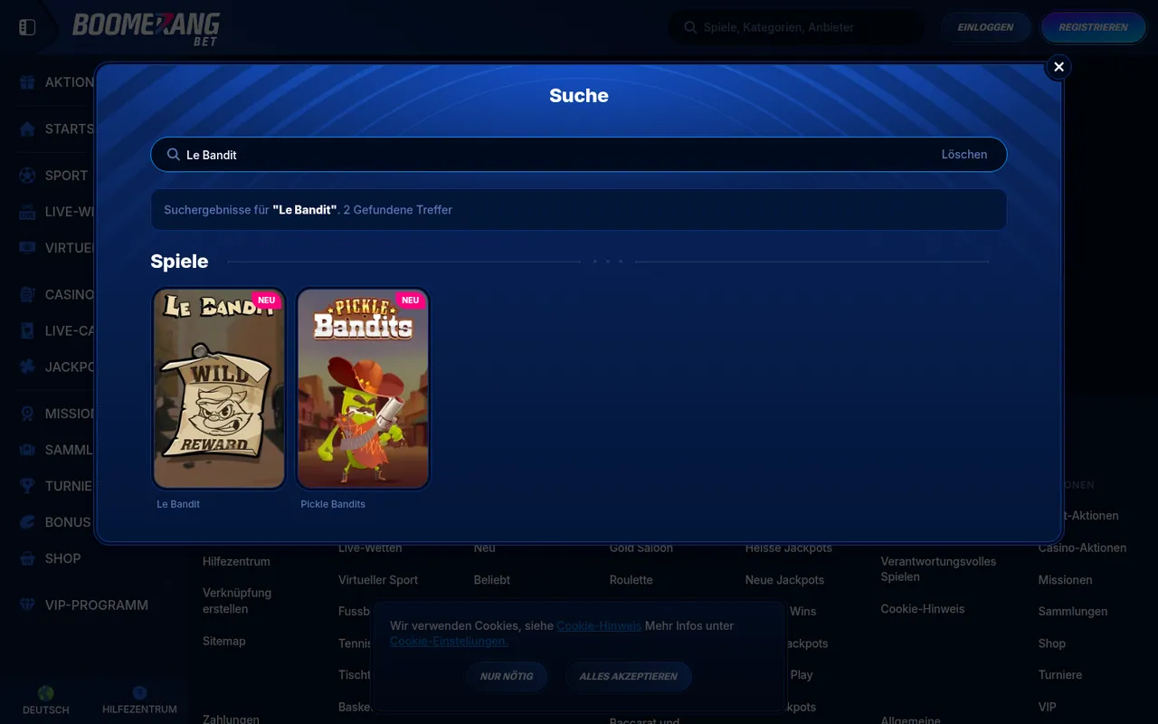Le Bandit — Casino-Lobby
