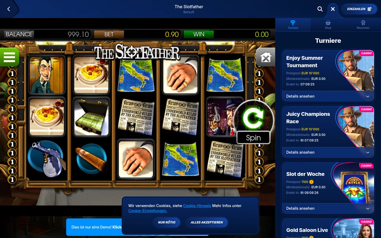 The Slotfather — Spielrunde