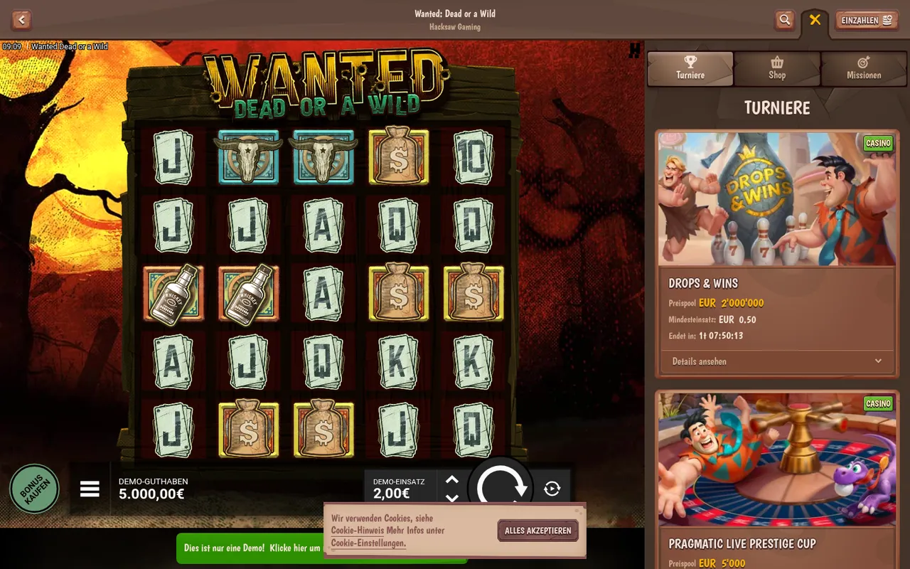 Wanted Dead or a Wild — Spielrunde