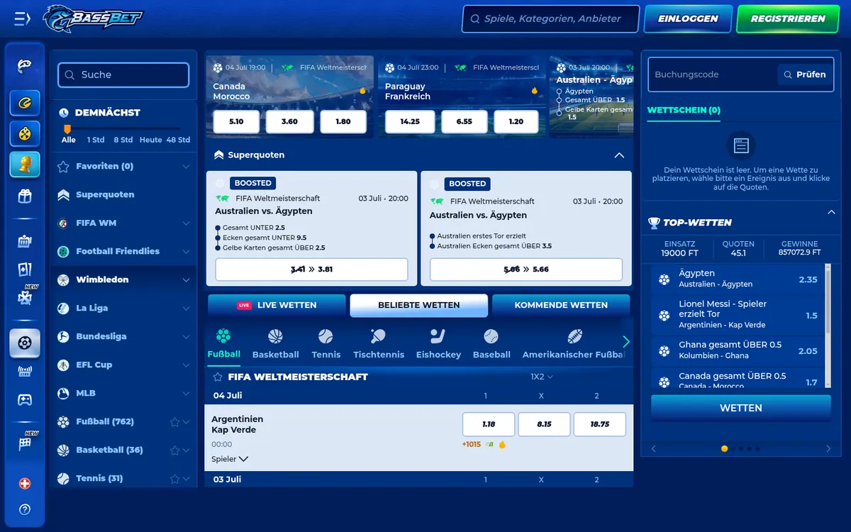 Bassbet Sportwetten