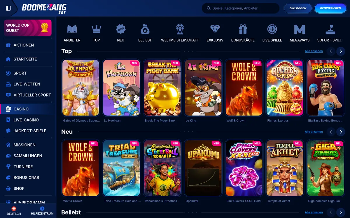 Boomerang Bet Online Slots