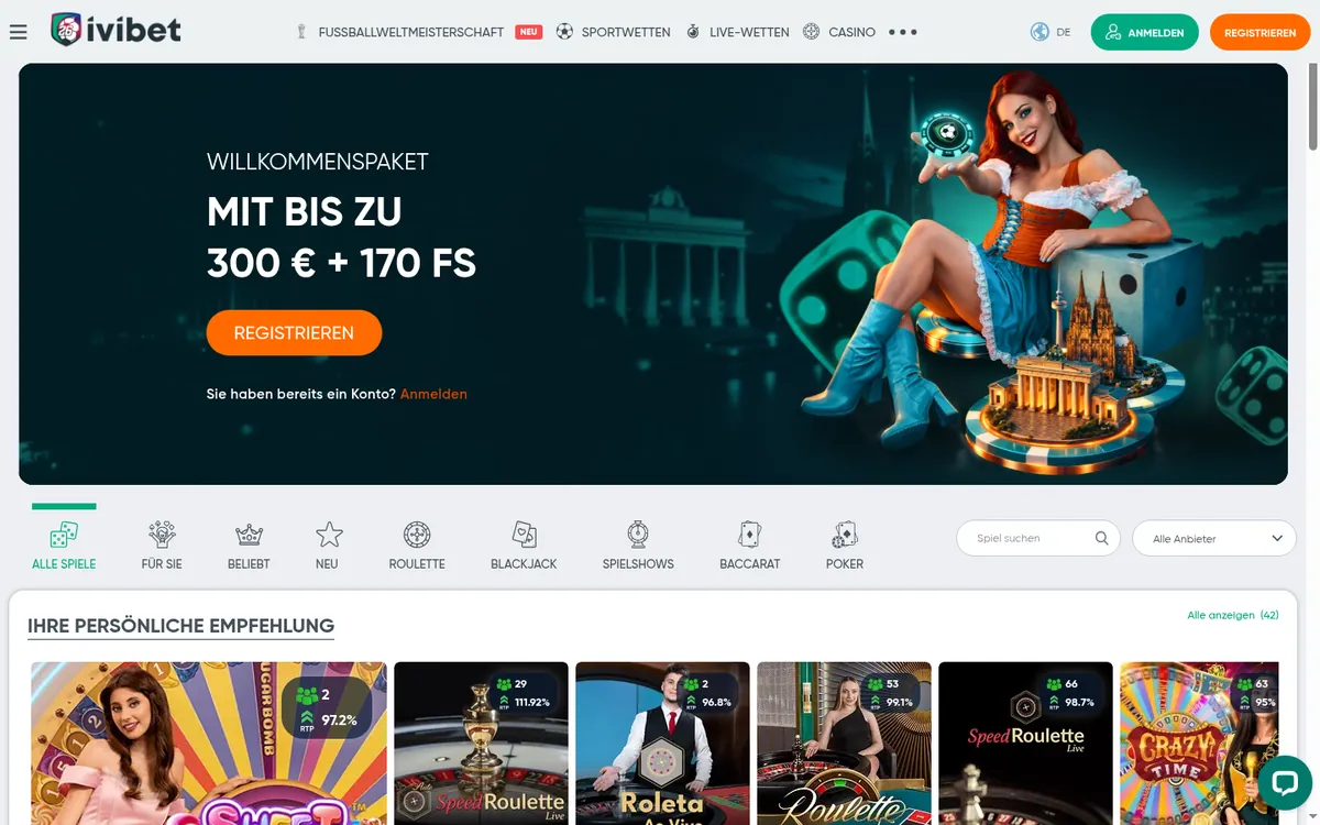 Ivibet Live-Casino