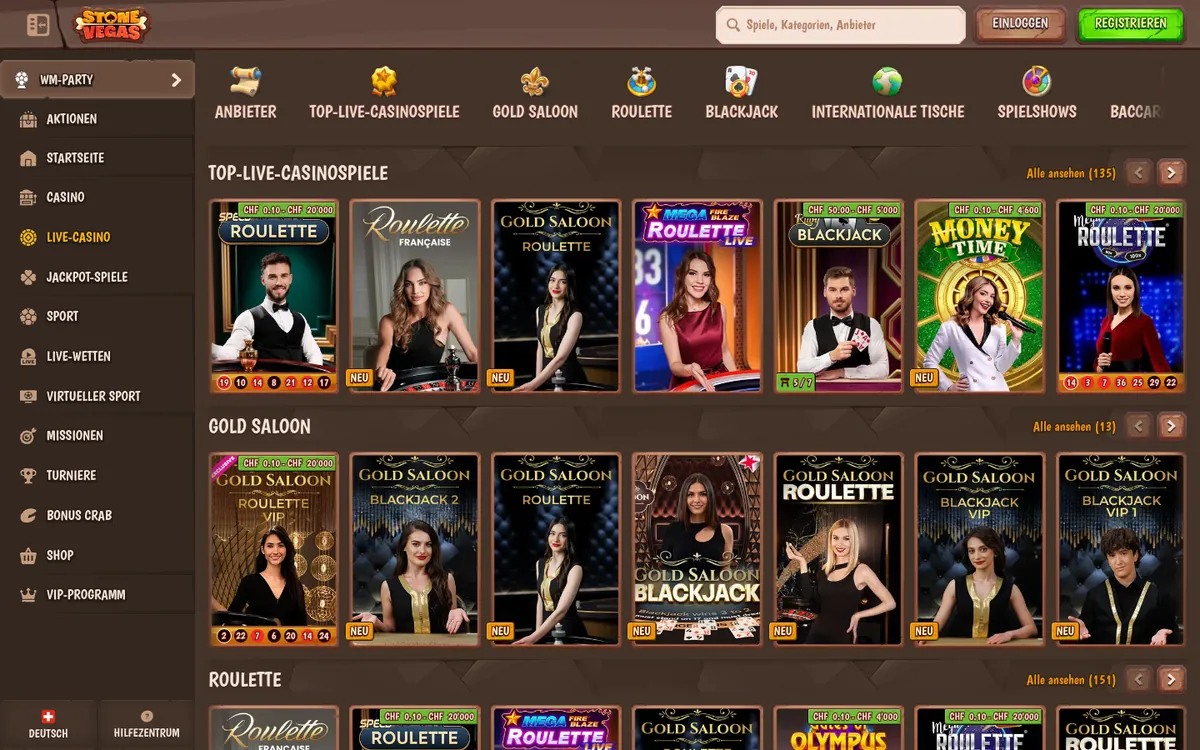 StoneVegas Live-Casino